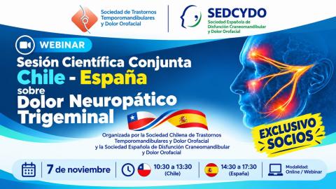 Webinar conjunto Chile–España sobre Dolor Neuropático Trigeminal