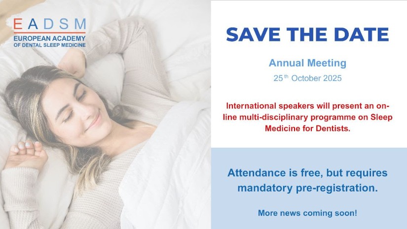 Reunión Anual European Academy of Dental Sleep Medicine (EADSM)