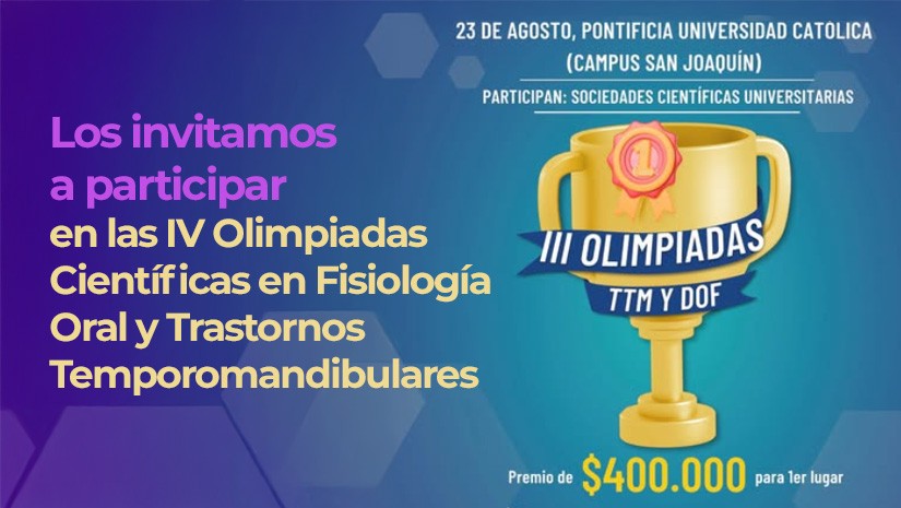 Participa de en las IV Olimpiadas Científicas en Fisiología Oral y TTM