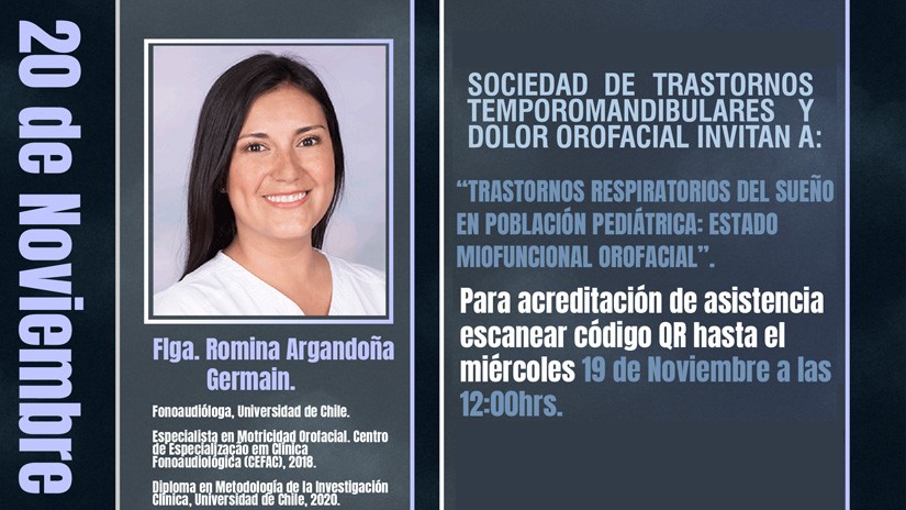 Reunión Científica Noviembre 2025: "Trastornos Respiratorios del Sueño en Población Pediátrica: Estado Miofuncional Orofacial"